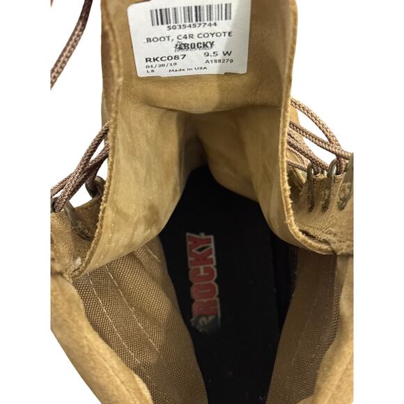 Rocky C4R Coyote combat Boot 9.5 W rkc087 2019 vibram sole tactical military - Picture 4 of 7